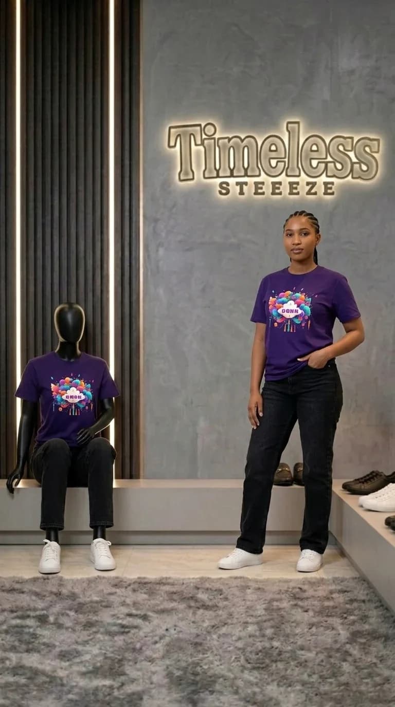 Timeless Steeeze 'Dona' Graphic T-Shirt - Purple